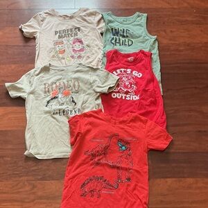 Garanimals Kids Lot of 5 Graphic Tees Sz 5T
